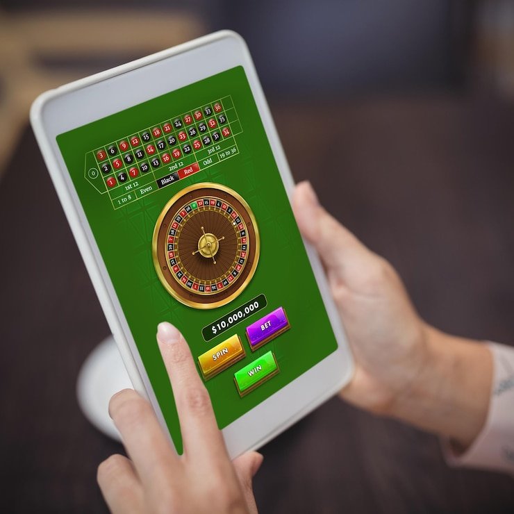 Diamond Empire slot game interface on sagabet98 showing five reels and bet controls